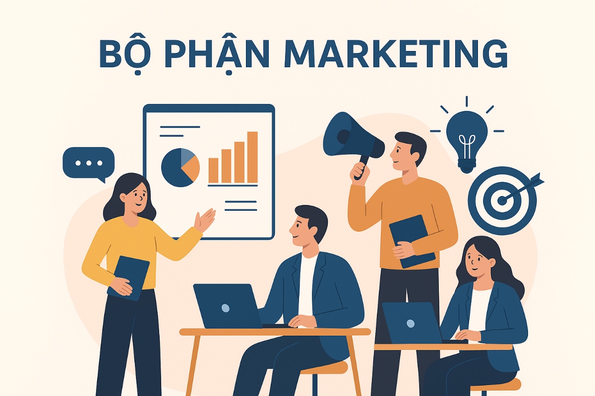 Bộ phận marketing - trung tâm kết nối giữa thương hiệu và khách hàng