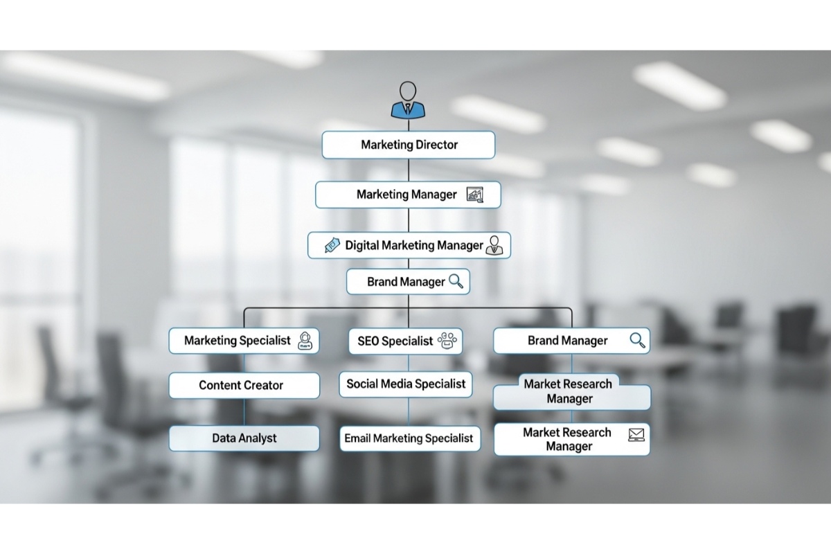 Các chức vụ phổ biến trong phòng Marketing