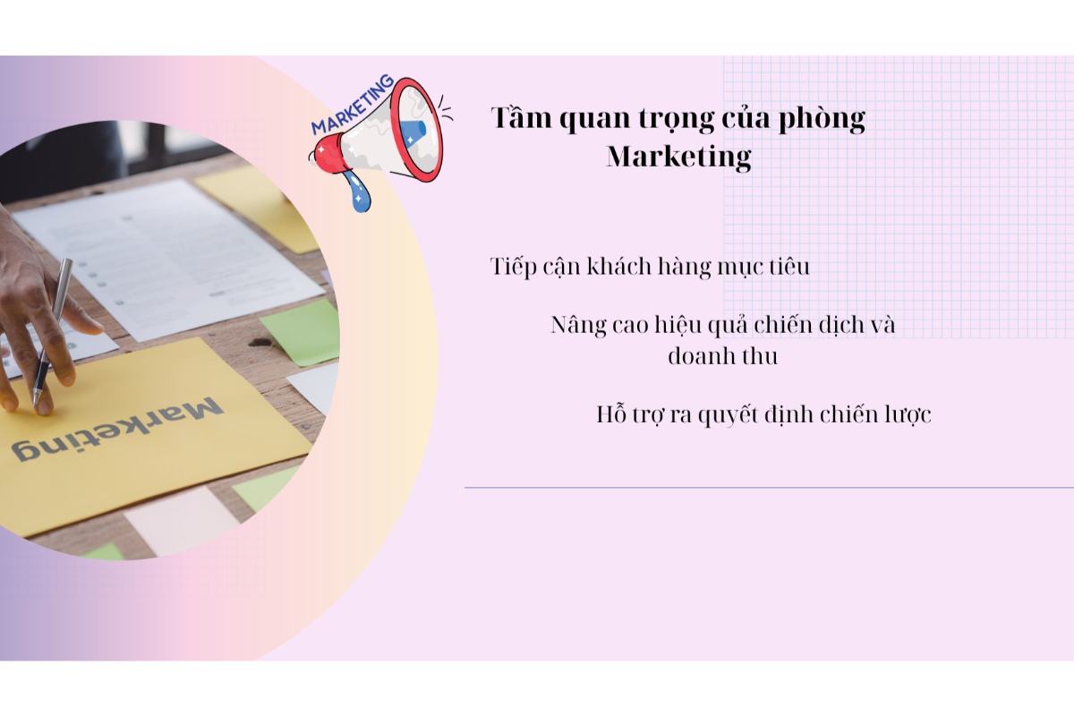 Tầm quan trọng của phòng Marketing